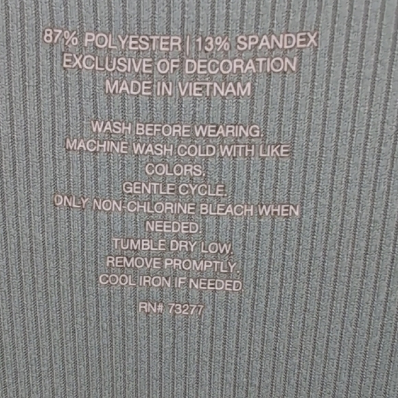 SO | Minimalist Teal Ribbed Long Sleeve Mini A-line Ruffle Dress Size L - Picture 8 of 8